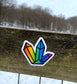 Rainbow Crystal Cluster Die Cut Sticker, Graphic Art Sticker, Vinyl, |Sticker or Magnet