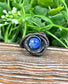 Sodalite Gemstone Wire Wrapped Ring - Handmade by Marlayna