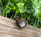 Moonstone Cabochon Wire Wrapped Ring Size 10 - Handmade by Marlayna