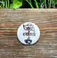 Book O’clock  , Book Lover Graphic Art Button / Pin 1.25” - Handmade by Marlayna