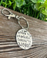 Born to Sparkle Forced to Work Snarky Fun Hand Stamped Key Chain - Handmade by Marlayna