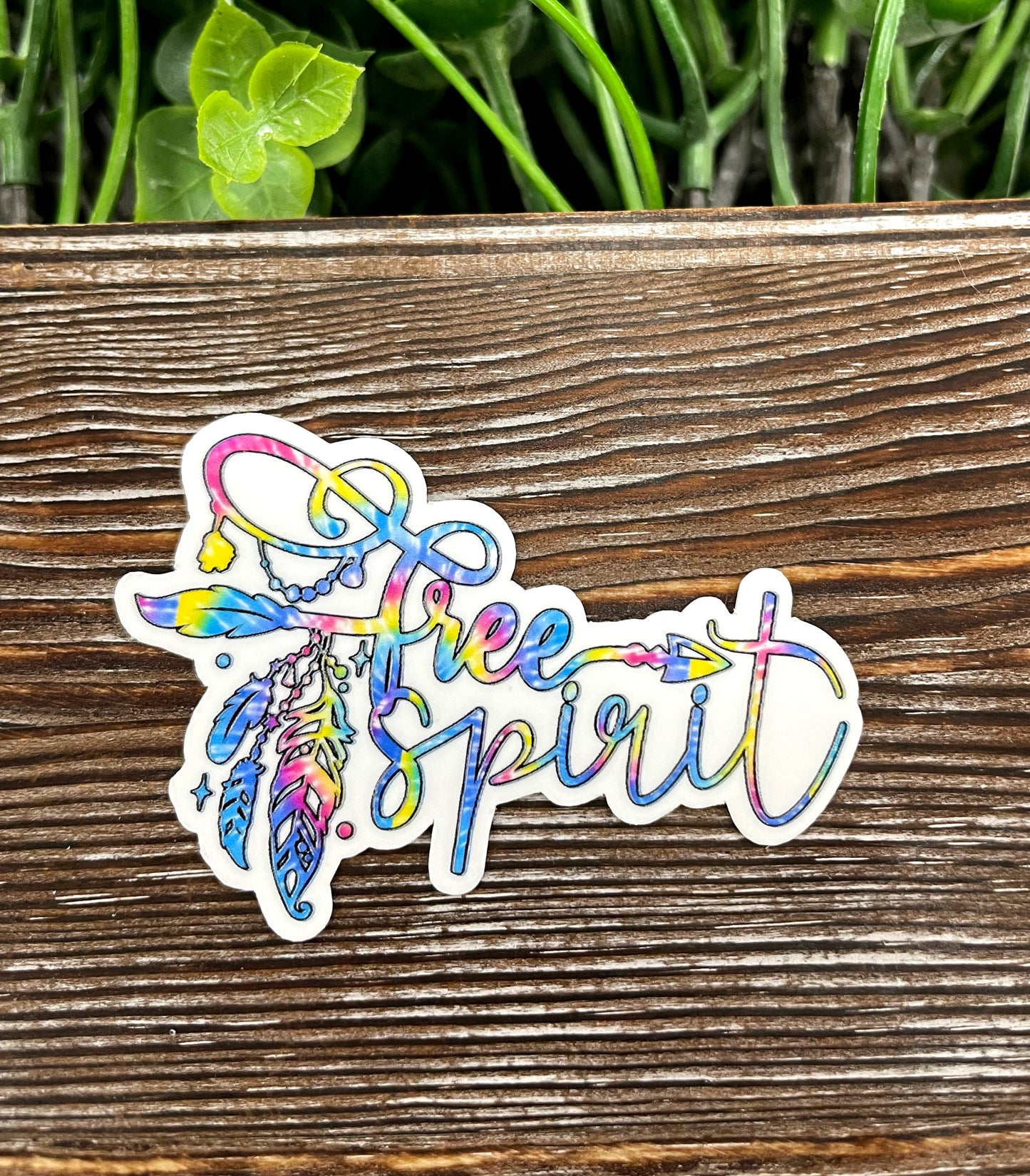 Tie Dye Free Spirit Die Cut Sticker, Graphic Art Sticker, Vinyl, |Sticker or Magnet