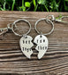 Better Together Broken Heart Key Chain Set - Handmade by Marlayna