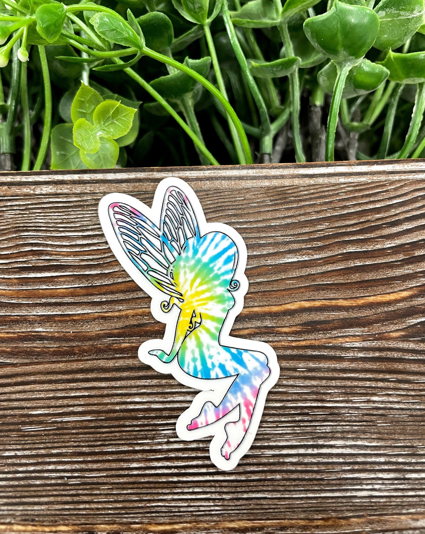 Tie Dye Fairy Die Cut Sticker, Graphic Art Sticker, Vinyl, |Sticker or Magnet