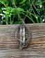 Wire Wrapped Quartz Crystal Gemstone Pendant, Woven Frame Candle - Handmade by Marlayna