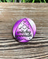 Planchette Purple Graphic Art Button / Pin 1.25” - Handmade by Marlayna