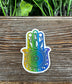 Hamsa Boho Die Cut Sticker, Graphic Art Sticker, Vinyl, |Sticker or Magnet