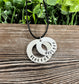 Stacked Washer Hand Stamped Name Necklace - Handmade by Marlayna