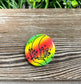 Rainbow Hand w/ Crystals Graphic Art Button / Pin 1.25” - Handmade by Marlayna