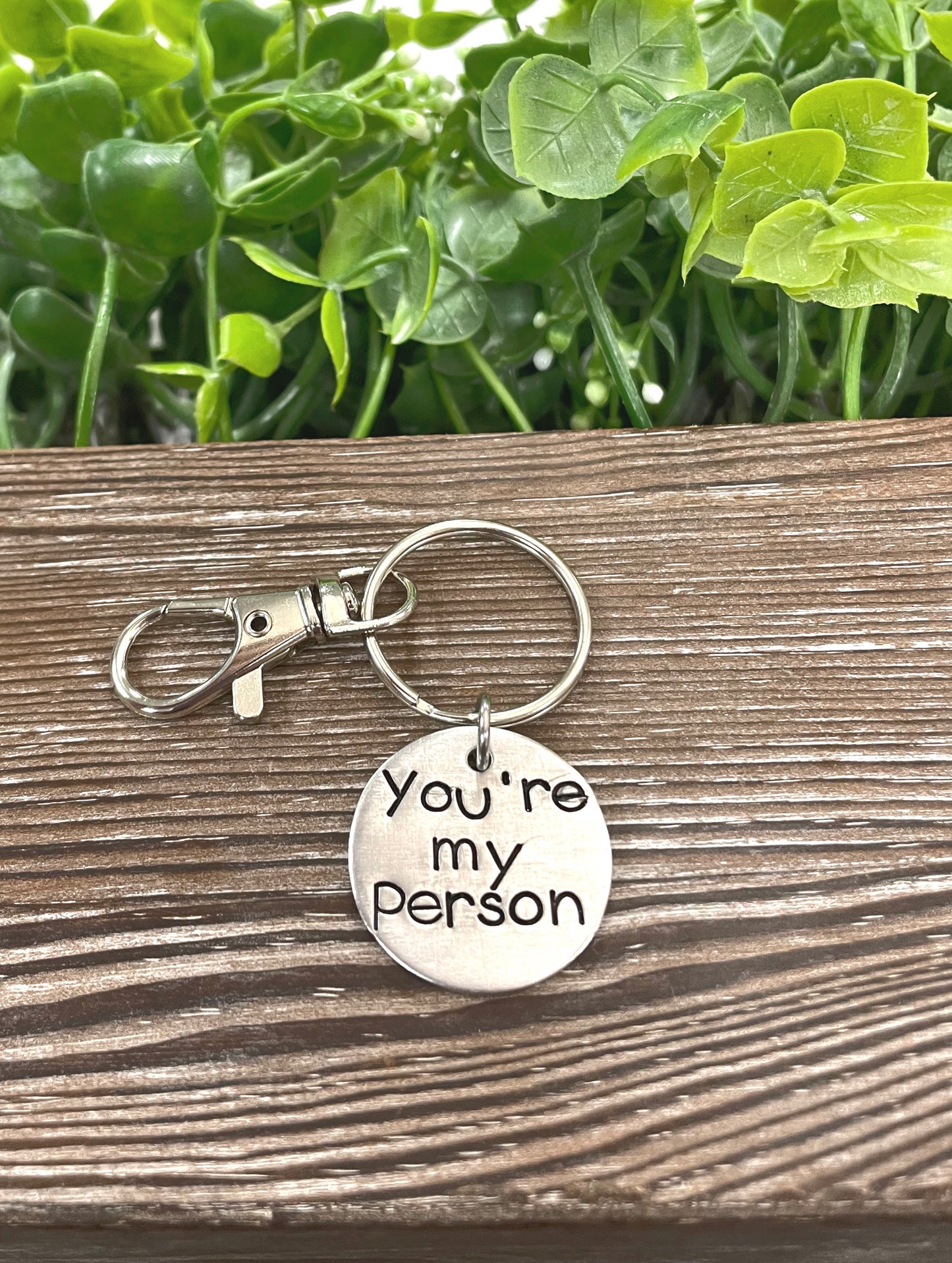 You’re my Person Hand Stamped Key Chain - Handmade by Marlayna