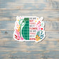 Fragile Like a Bomb |Vinyl Sticker or Magnet |Refrigerator Fridge Car |Motivational Empower |Feminism Women |Floral Grenade |Sticker or Magnet