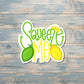 Squeeze Me Lime Lemon, Die Cut Sticker, Graphic Art Vinyl, , Boho Fun |Sticker or Magnet