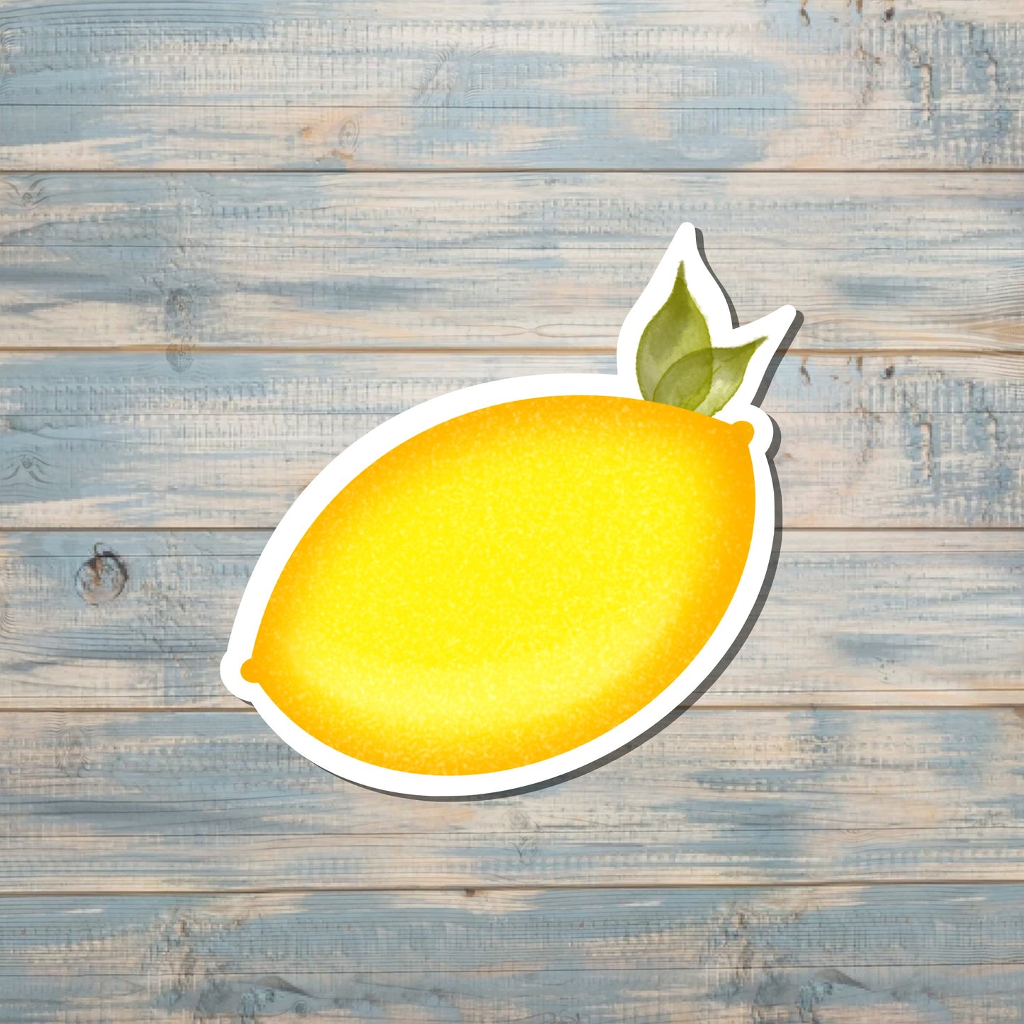 Yellow Lemon, Die Cut Sticker, Graphic Art Vinyl, , Boho Fun |Sticker or Magnet