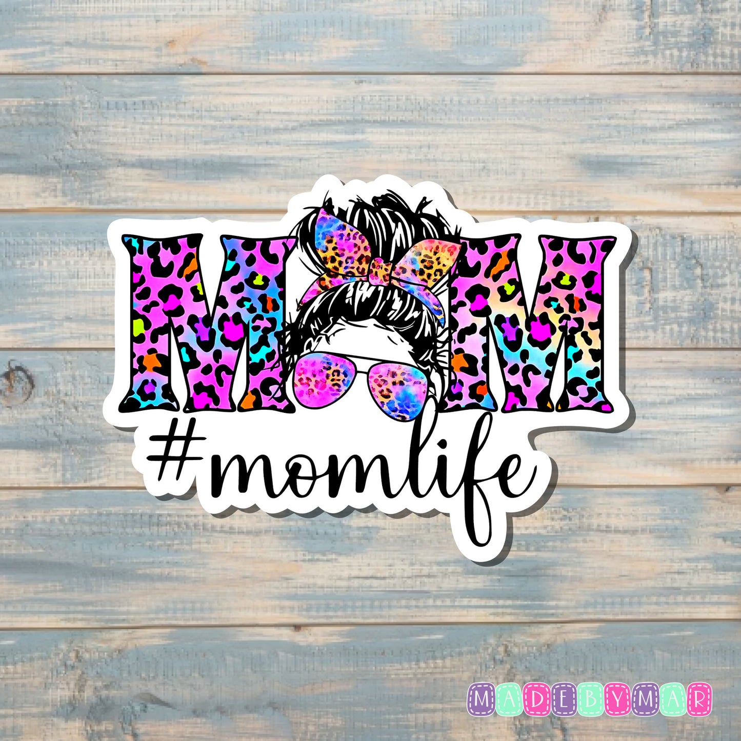 Mom Life Cheetah Print |Sticker or Magnet | Mother's Day