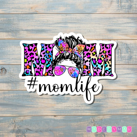 Mom Life Cheetah Print |Sticker or Magnet | Mother's Day