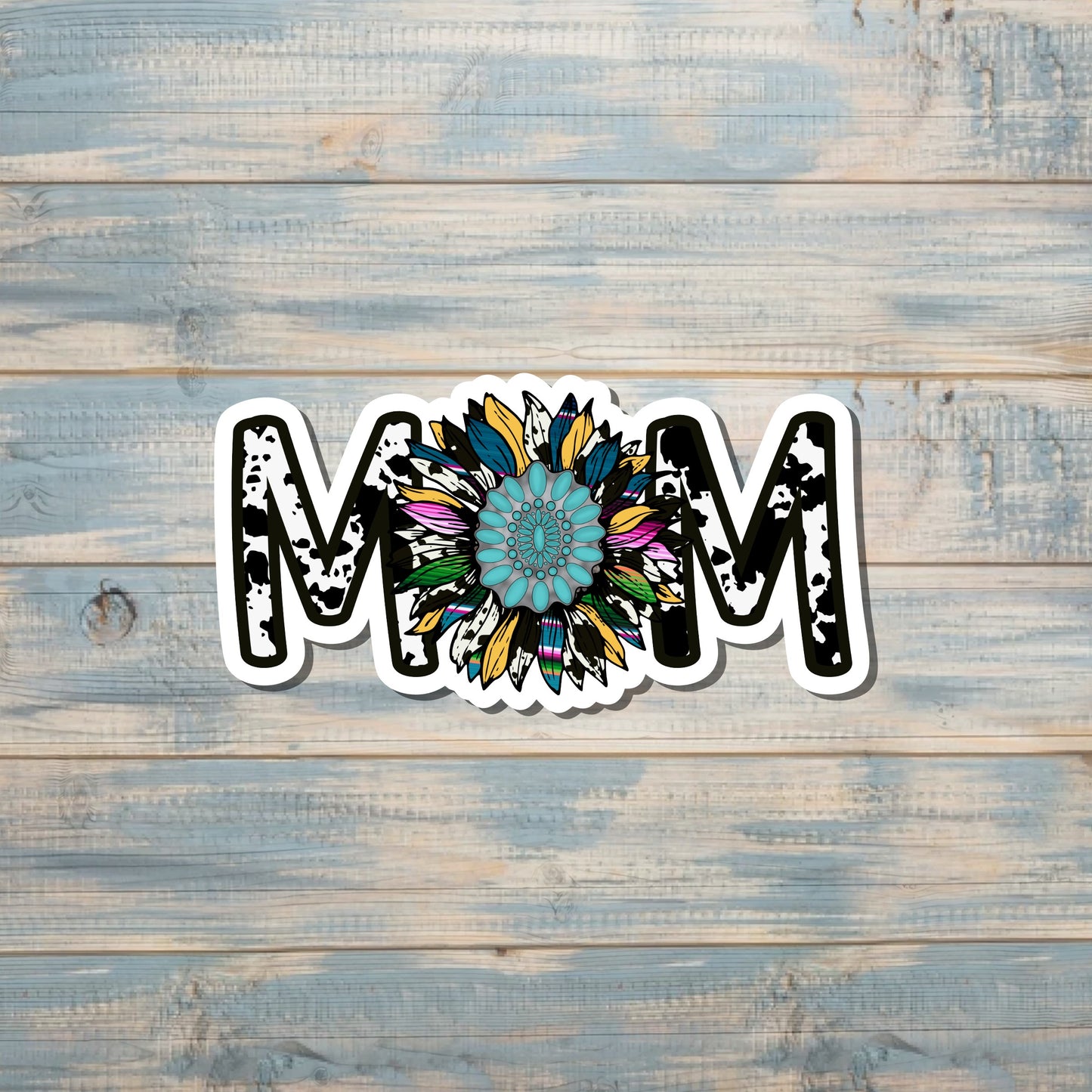 Western Boho Mom |Sticker or Magnet | Mother's Day