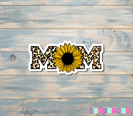 MOM Sunflower |Sticker or Magnet | Mother's Day