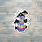 Rainbow Crystals and Mushrooms Die Cut Sticker, Graphic Art Sticker,  Vinyl Decal |Sticker or Magnet