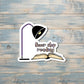 Never Stop Reading Sticker, Graphic Art Sticker |Sticker or Magnet