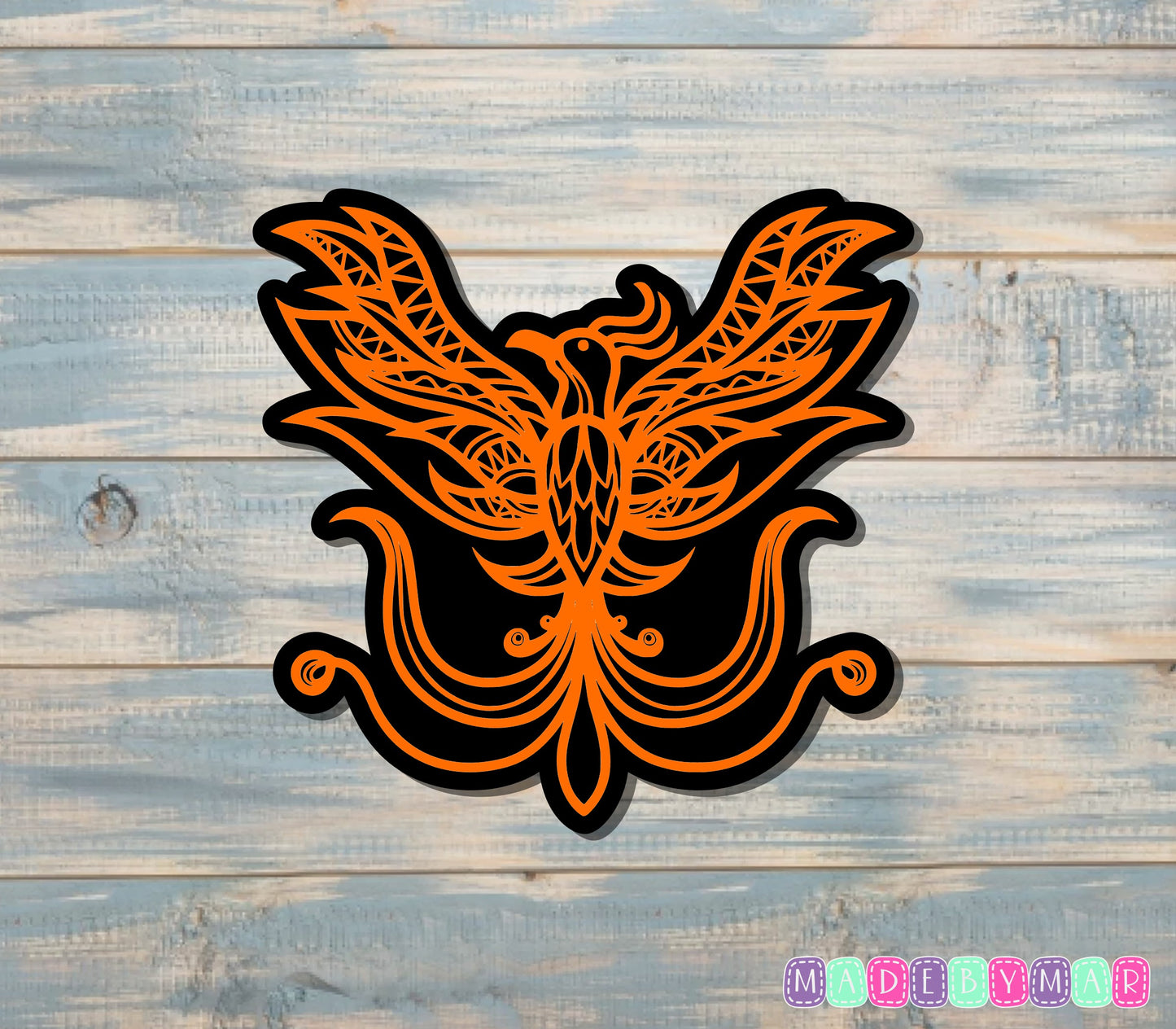 Fire Phoenix Rising Sticker |Sticker or Magnet