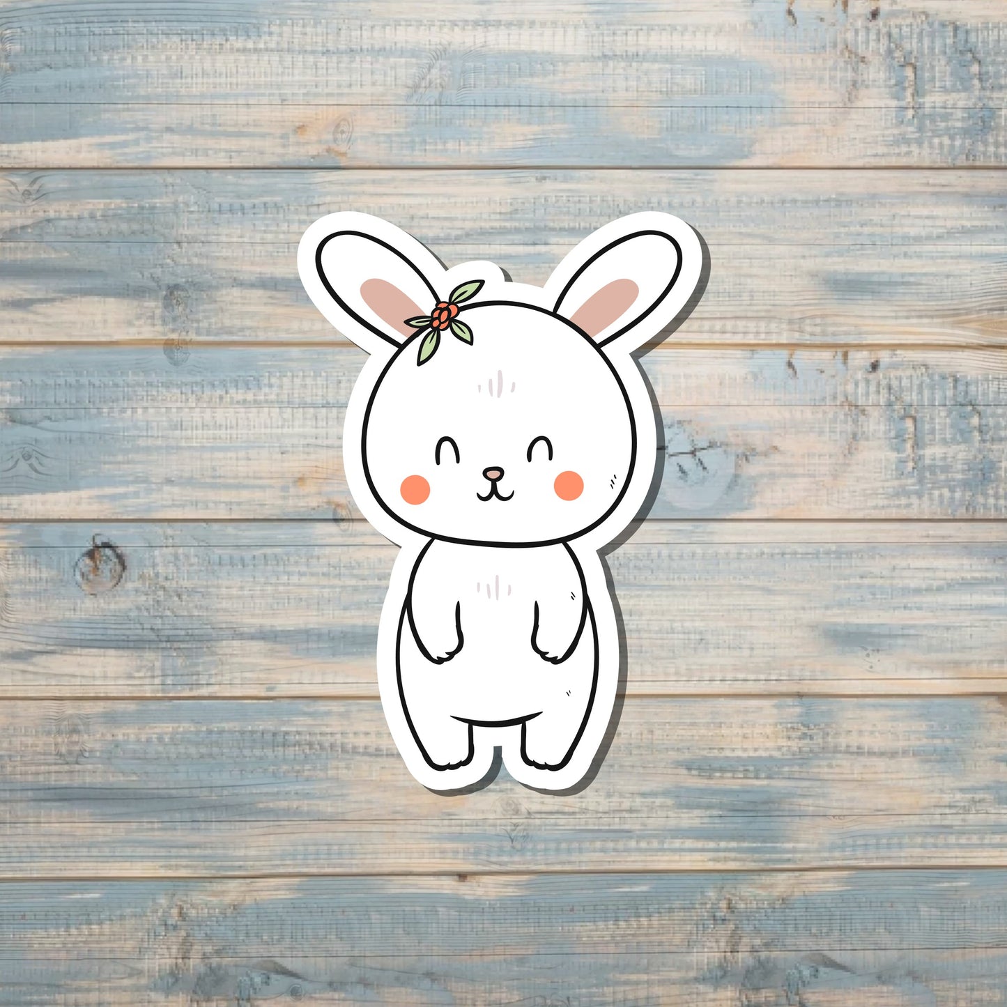 Cute Rabbit Sticker |Sticker or Magnet