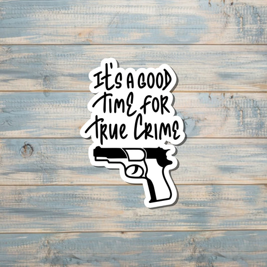 True Crime Podcast Sticker, Die Cut Sticker, Graphic Art Sticker, |Sticker or Magnet