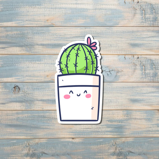 Cute Kawaii Succulent Plant Sticker |Sticker or Magnet