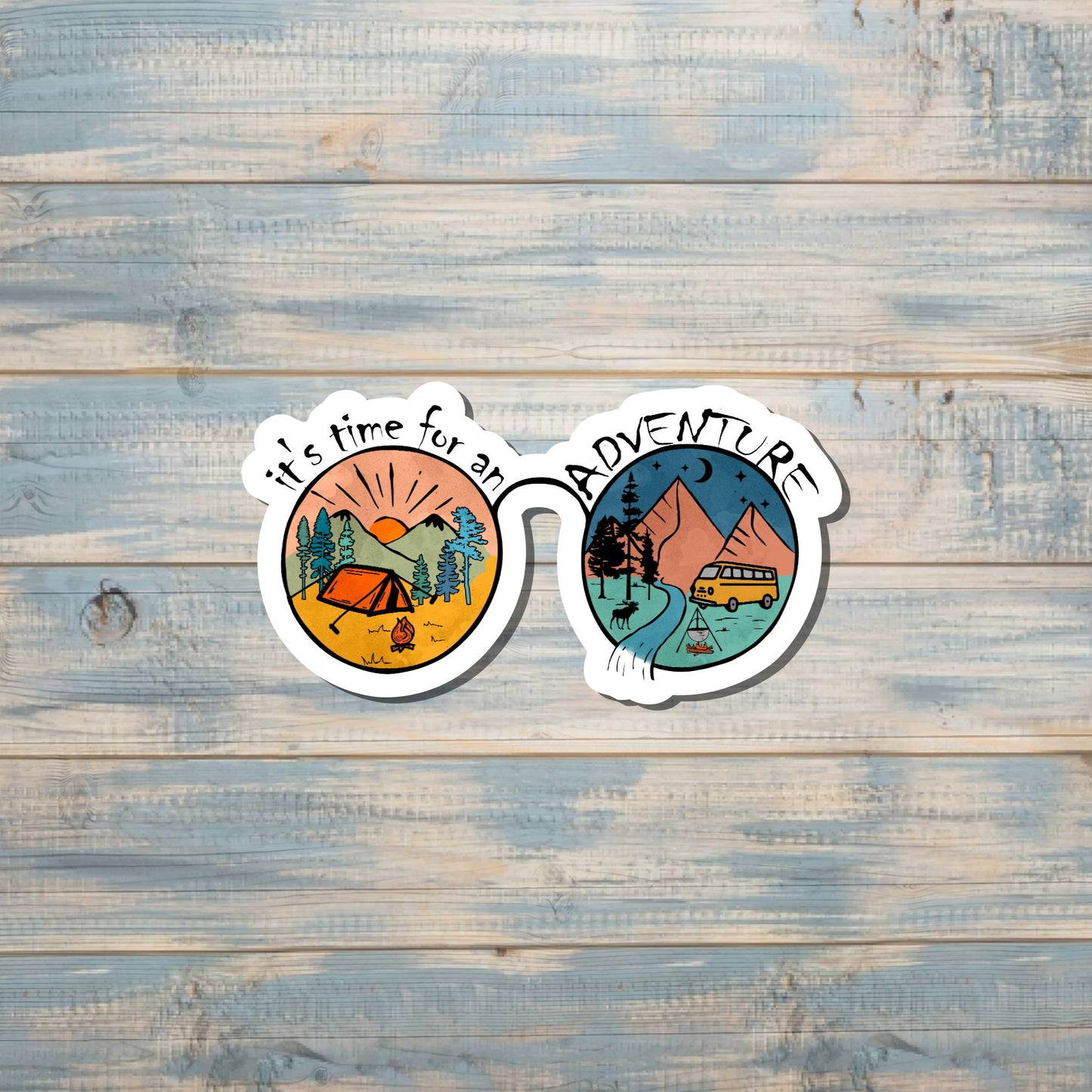 It's Time for an Adventure |Sticker or Magnet