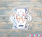 Gemini Zodiac Tarot Card | Sticker or Magnet