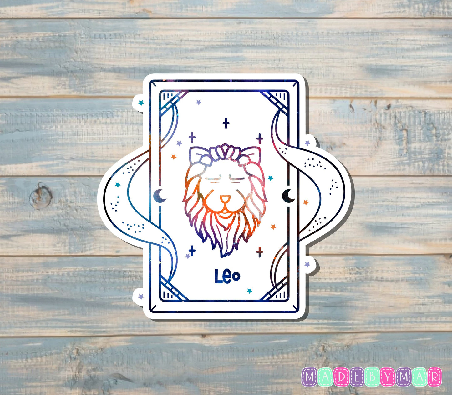 Leo Zodiac Tarot Card | Sticker or Magnet