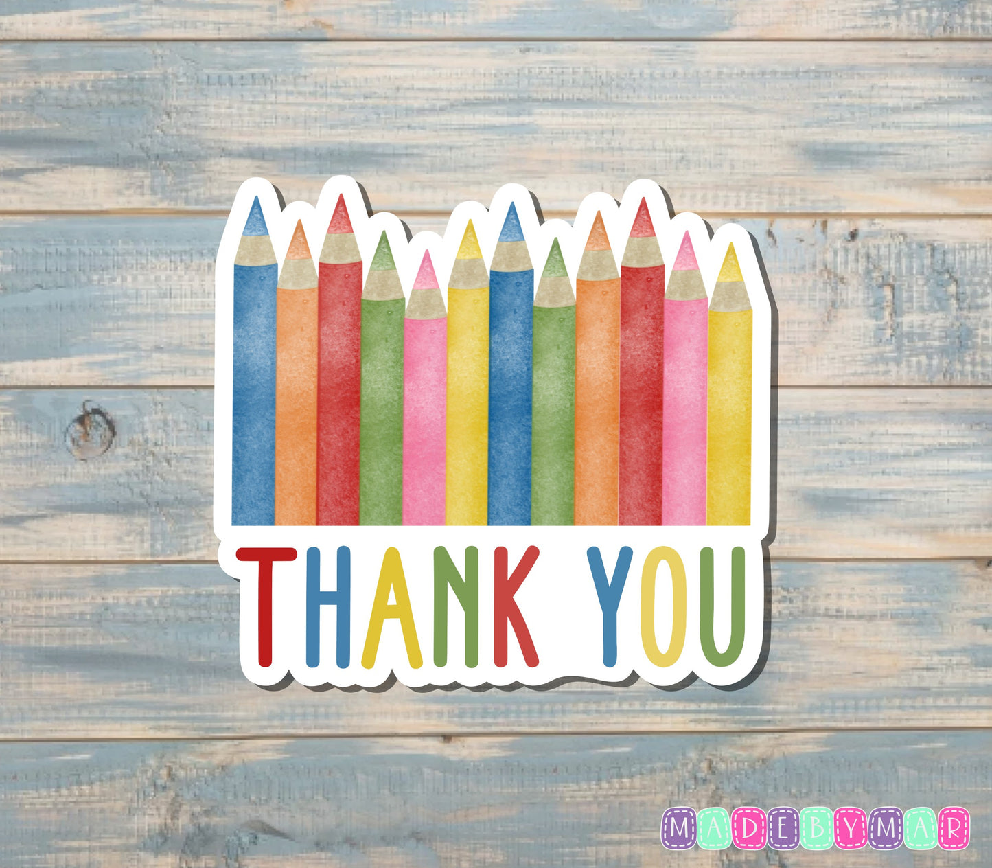 Thank You Sticker, Teacher |Sticker or Magnet