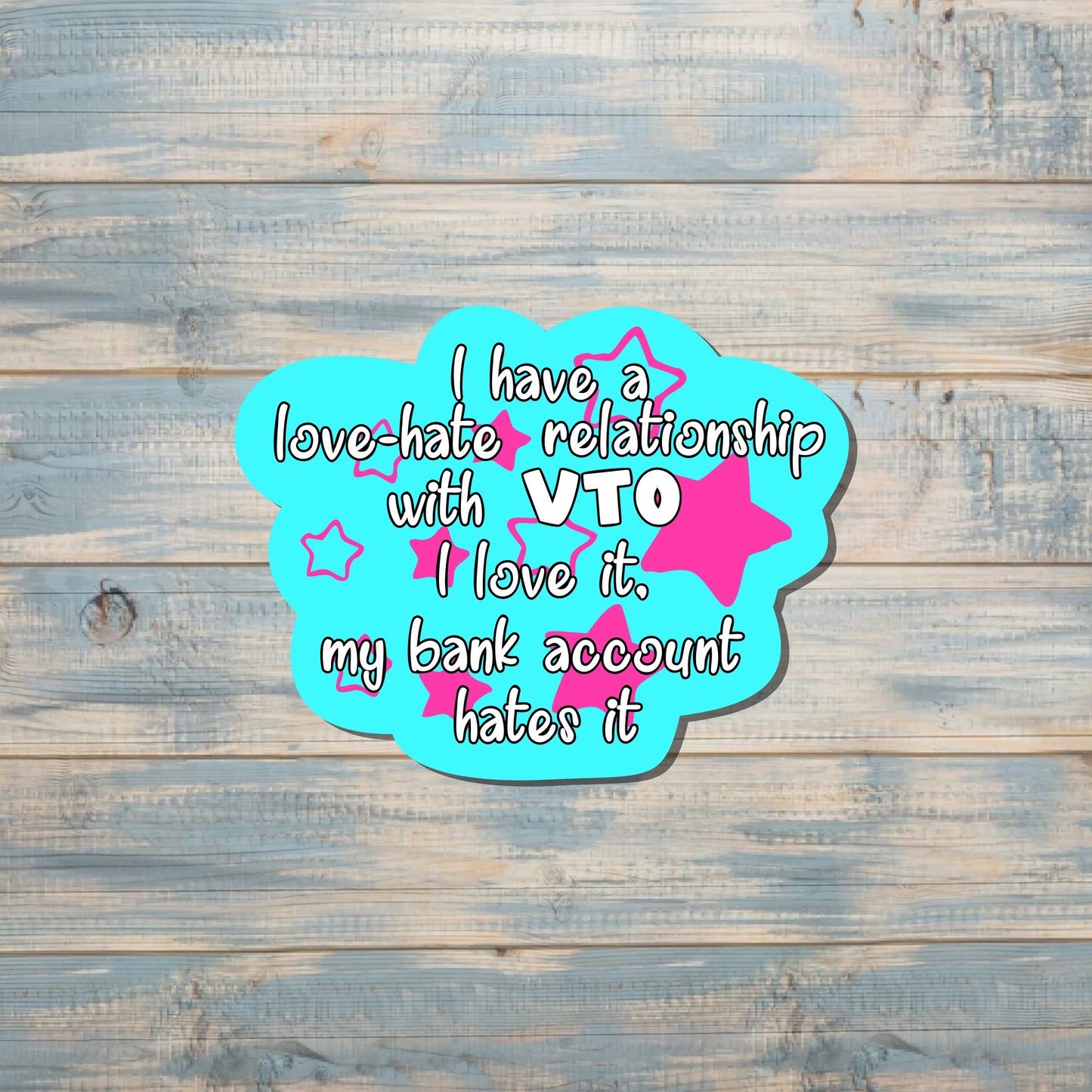 Voluntary Time Off Sticker, Mental Health Sticker, Funny Adult Humor, Tumbler Decal, Laptop Sticker, VTO Sticker, Customer Service Representative, Gift for Co-Worker |Sticker or Magnet