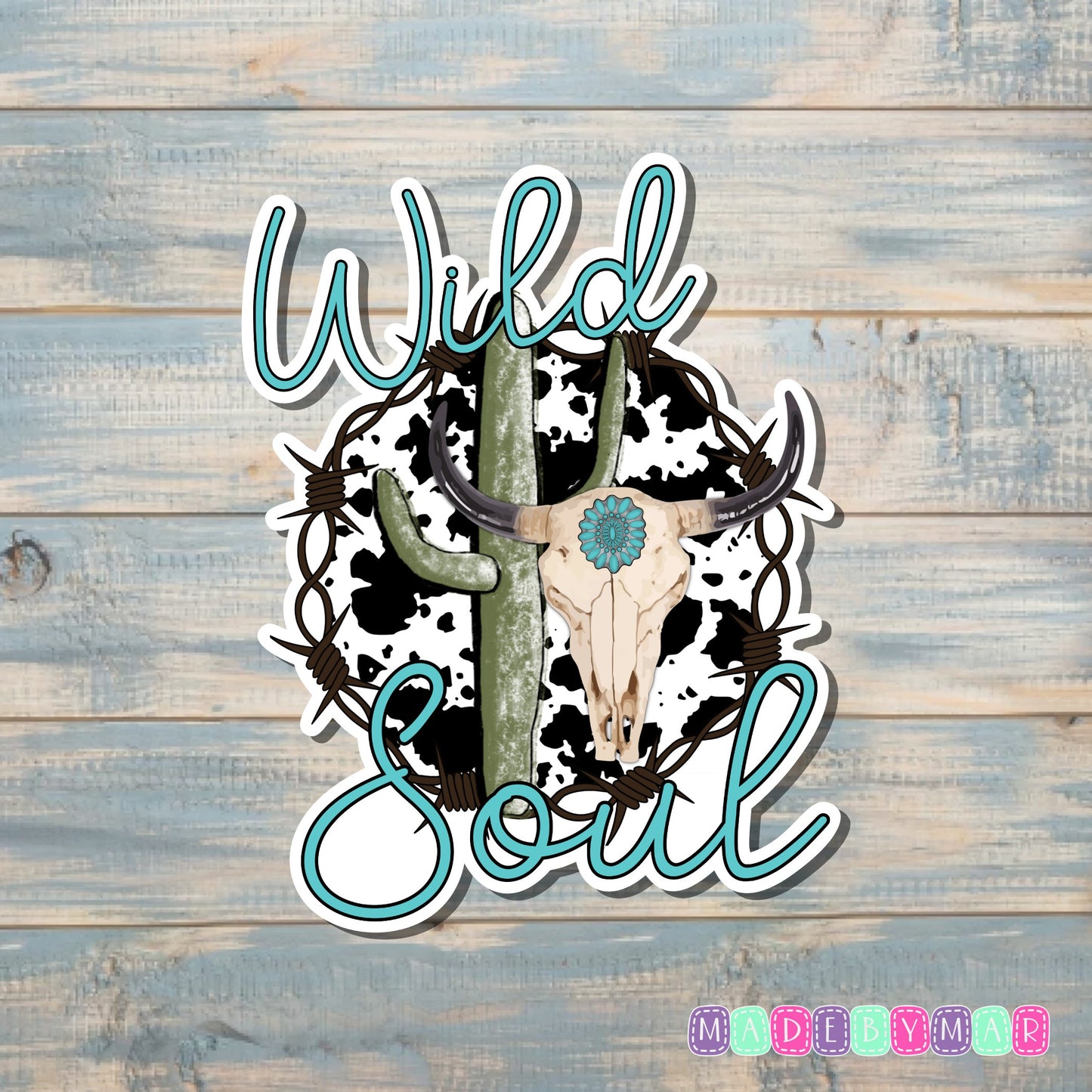 Wild Soul Longhorn Skull |Sticker or Magnet